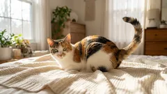 Prečo mačka pri ležaní búcha chvostom: Čo sa vám tým snaží povedať