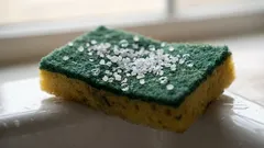 Posypala som špongiu soľou – a výsledok sa mi veľmi páčil: Neoceniteľný domáci trik