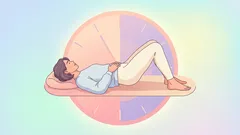 Ako sa zbaviť vyčnievajúceho brucha pohodlne v ľahu: cvičenie „Panvové hodiny“